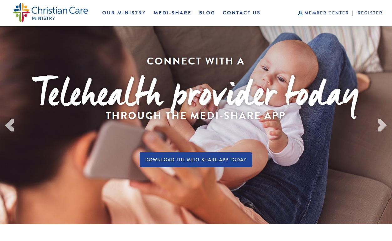 MediShare website preview